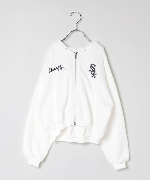 10C REPIPI(ジューシーレピピ)の「【10C】【MLB】ZIPフーディ(パーカー・キッズ・グレー/ブラック/アイボリー・130cm/120cm)」の13枚目の写真