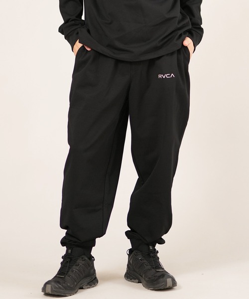RVCA(ルーカ)の「RVCA/ルーカ RVCA LOGO PT ロンパン BF042-P71(その他パンツ・メンズ・ブラック×シルバー/ブラック×ブラック・L/M/S)」の2枚目の写真