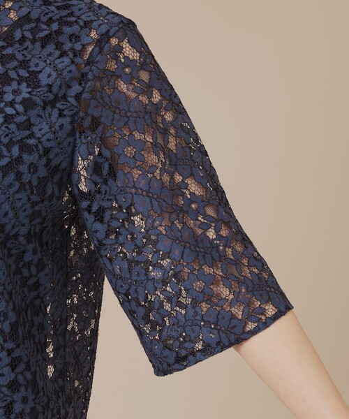 MACKINTOSH LONDON（マッキントッシュ ロンドン）の「ボタニカルレースブラウス（シャツ/ブラウス・レディース・ブラック/ネイビー・38/40）」の8枚目の写真