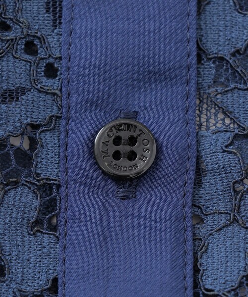 MACKINTOSH LONDON（マッキントッシュ ロンドン）の「ボタニカルレースブラウス（シャツ/ブラウス・レディース・ブラック/ネイビー・38/40）」の9枚目の写真