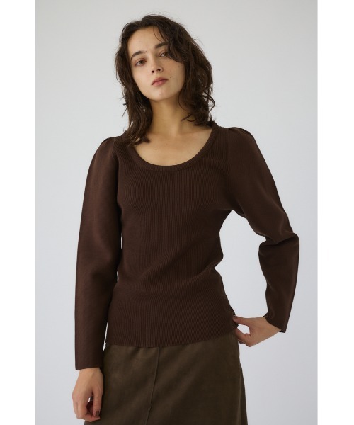 Decollete knit tops デコルテニットトップス