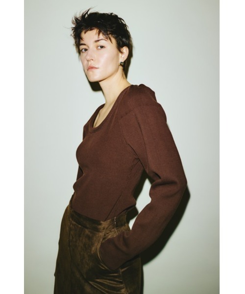 Decollete knit tops デコルテニットトップス（ニット/セーター）｜RIM
