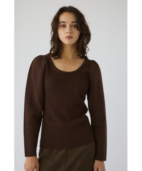 アップウィッグ Decollete knit tops デコルテニットトップス（ニット/セーター）｜RIM