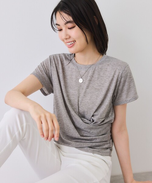 Jayro（ジャイロ）の「ドレーププルオーバー（Tシャツ/カットソー・レディース・ネイビー/ブラック/グレー・FREE）」の19枚目の写真