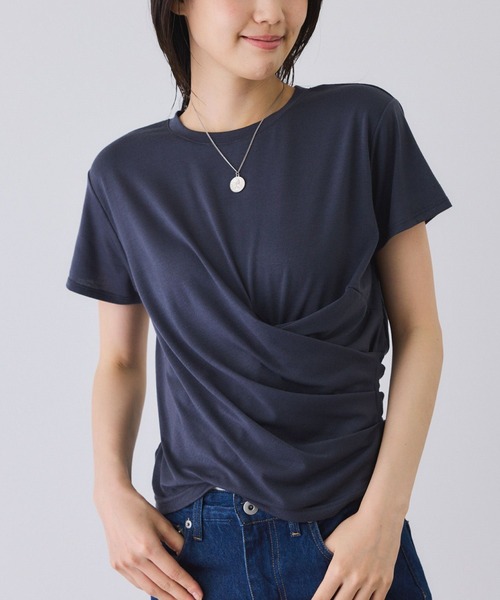 Jayro（ジャイロ）の「ドレーププルオーバー（Tシャツ/カットソー・レディース・ネイビー/ブラック/グレー・FREE）」の3枚目の写真