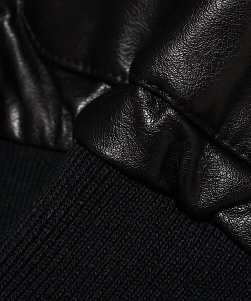 セール】フェイクレザー 中綿 A2 フライト ジャケット（ブルゾン）｜B