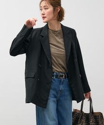 MICA & DEAL ブラック ジャケット 20%off]ノーカラーボックスジャケット/M00E027JK | MICA&DEAL