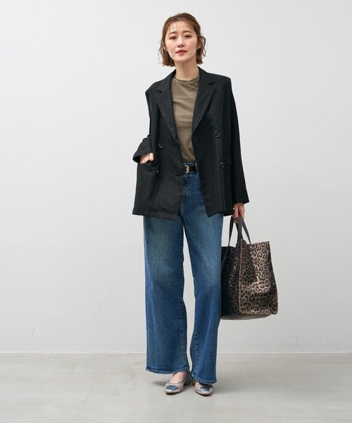 MICA&DEAL(マイカ&ディール)の「フィブリルテーラードジャケット(テーラードジャケット・レディース・ブラック/ブラウン・FREE)」の18枚目の写真