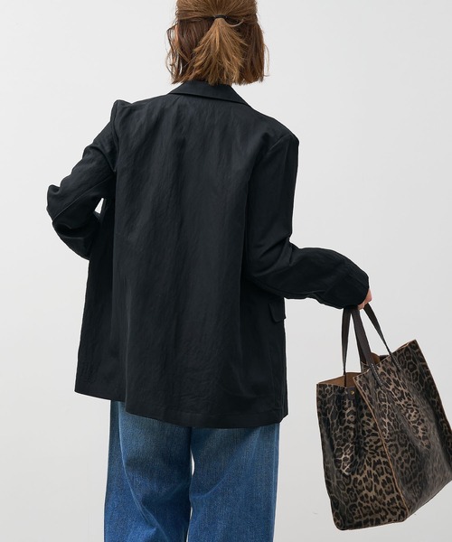 MICA&DEAL(マイカ&ディール)の「フィブリルテーラードジャケット(テーラードジャケット・レディース・ブラック/ブラウン・FREE)」の20枚目の写真