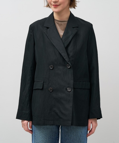 MICA&DEAL(マイカ&ディール)の「フィブリルテーラードジャケット(テーラードジャケット・レディース・ブラック/ブラウン・FREE)」の22枚目の写真