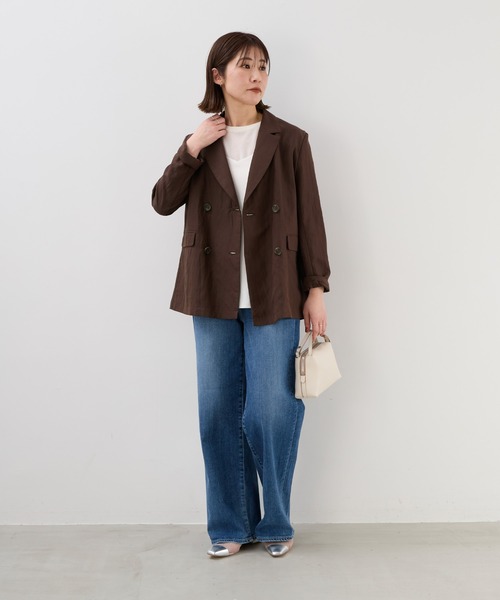 MICA&DEAL(マイカ&ディール)の「フィブリルテーラードジャケット(テーラードジャケット・レディース・ブラック/ブラウン・FREE)」の8枚目の写真