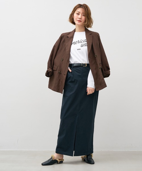 MICA&DEAL(マイカ&ディール)の「フィブリルテーラードジャケット(テーラードジャケット・レディース・ブラック/ブラウン・FREE)」の15枚目の写真