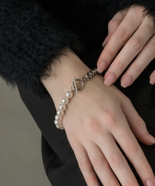 muku(ムク)の「BRACELET/CHAIN×PEARL(ブレスレット・レディース・ゴールド/シルバー・FREE)」の2枚目の写真