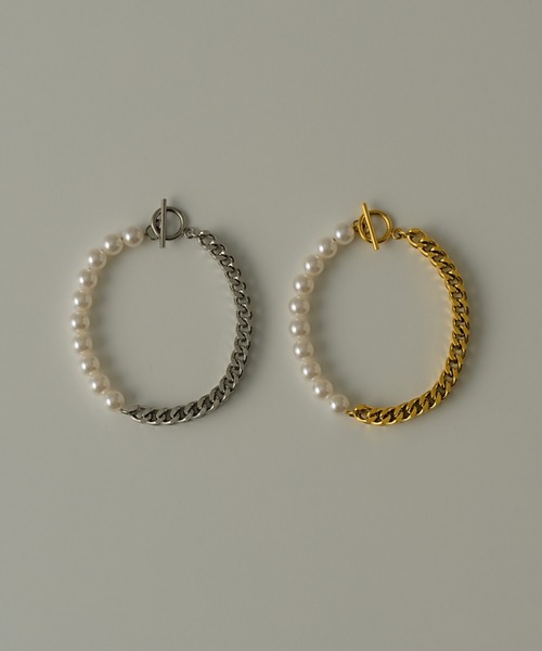 muku(ムク)の「BRACELET/CHAIN×PEARL(ブレスレット・レディース・ゴールド/シルバー・FREE)」の3枚目の写真