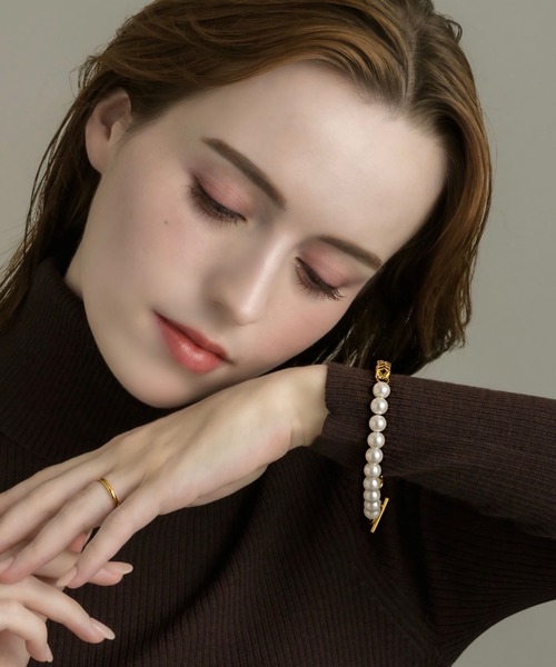 muku(ムク)の「BRACELET/CHAIN×PEARL(ブレスレット・レディース・ゴールド/シルバー・FREE)」の4枚目の写真