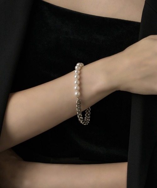 muku(ムク)の「BRACELET/CHAIN×PEARL(ブレスレット・レディース・ゴールド/シルバー・FREE)」の9枚目の写真