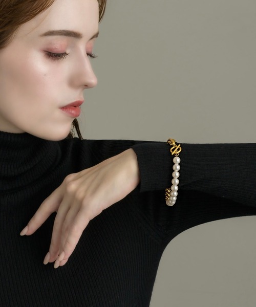 muku(ムク)の「BRACELET/CHAIN×PEARL(ブレスレット・レディース・ゴールド/シルバー・FREE)」の17枚目の写真