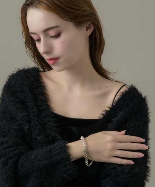 muku(ムク)の「BRACELET/CHAIN×PEARL(ブレスレット・レディース・ゴールド/シルバー・FREE)」の14枚目の写真