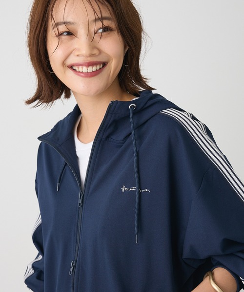 CRAFT STANDARD BOUTIQUE（クラフトスタンダードブティック）の「軽量/接触冷感/UVカット トラックパーカー（パーカー・レディース・ブラック/アイボリー/チャコールグレー/ベージュ/ネイビー/カーキ・S/L/M）」の22枚目の写真