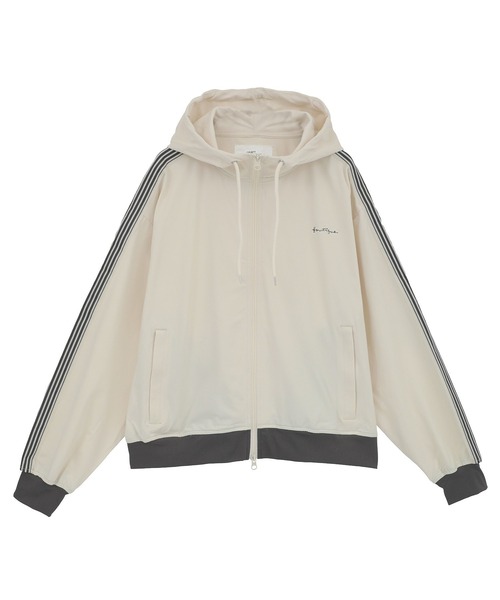 CRAFT STANDARD BOUTIQUE（クラフトスタンダードブティック）の「軽量/接触冷感/UVカット トラックパーカー（パーカー・レディース・ブラック/アイボリー/チャコールグレー/ベージュ/ネイビー/カーキ・S/L/M）」の12枚目の写真