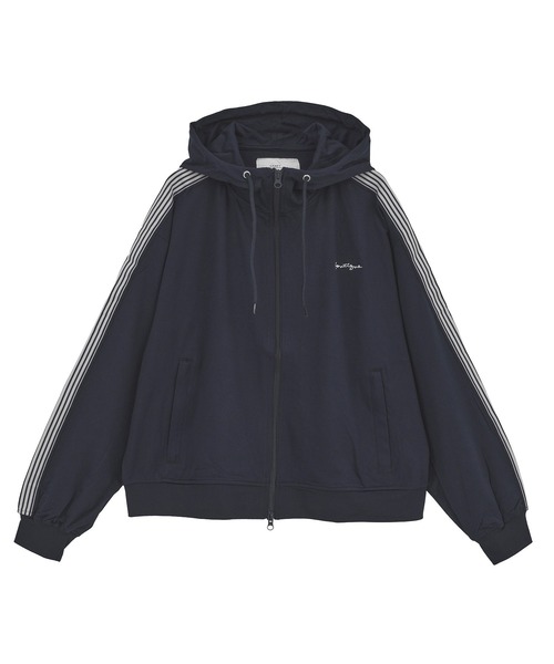 CRAFT STANDARD BOUTIQUE（クラフトスタンダードブティック）の「軽量/接触冷感/UVカット トラックパーカー（パーカー・レディース・ブラック/アイボリー/チャコールグレー/ベージュ/ネイビー/カーキ・S/L/M）」の15枚目の写真