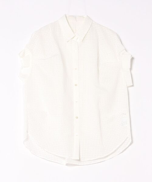 Scrap Book（スクラップブック）の「【Scrap Book】別注タックスリーブチェックシャツ（シャツ/ブラウス・レディース・ホワイト系その他/ブルー系その他・FREE）」の2枚目の写真