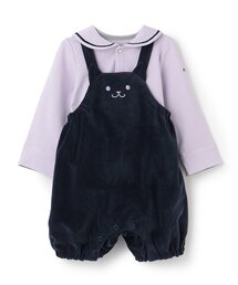 ANNA SUI mini（アナスイ・ミニ）の「ネコ千鳥柄ジャガード2WAYオール