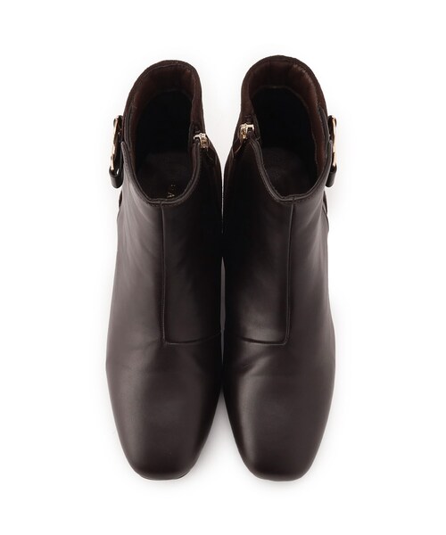 grove（グローブ）の「【人間工学/優しい履き心地】メタルビットショートブーツ（ブーツ・レディース・ブラック/ダークブラウン系/ベージュ系・M/L/S）」の7枚目の写真