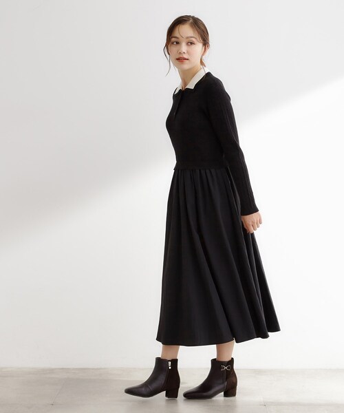 grove（グローブ）の「【人間工学/優しい履き心地】メタルビットショートブーツ（ブーツ・レディース・ブラック/ダークブラウン系/ベージュ系・M/L/S）」の11枚目の写真