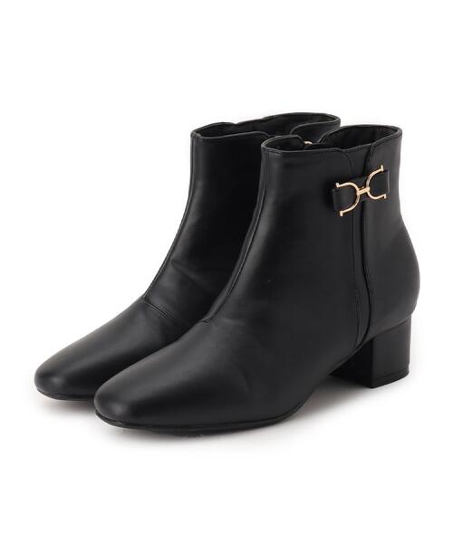 grove（グローブ）の「【人間工学/優しい履き心地】メタルビットショートブーツ（ブーツ・レディース・ブラック/ダークブラウン系/ベージュ系・M/L/S）」の12枚目の写真