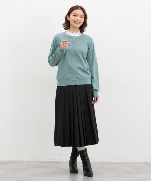 Honeys(ハニーズ)の「総柄ハイネックT(Tシャツ/カットソー・レディース・アイボリー系1/ホワイト×グレー/ホワイト系その他/ベージュ系その他・LL/M/L/S)」の10枚目の写真