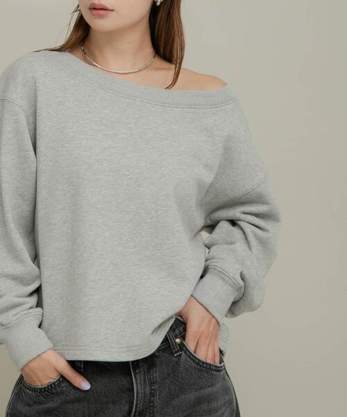 URBAN RESEARCH Sonny Label（アーバンリサーチサニーレーベル）の「ワイドクルーネックスウェット（スウェット・レディース・オフホワイト/グレー/ピンク/イエロー・FREE）」の3枚目の写真