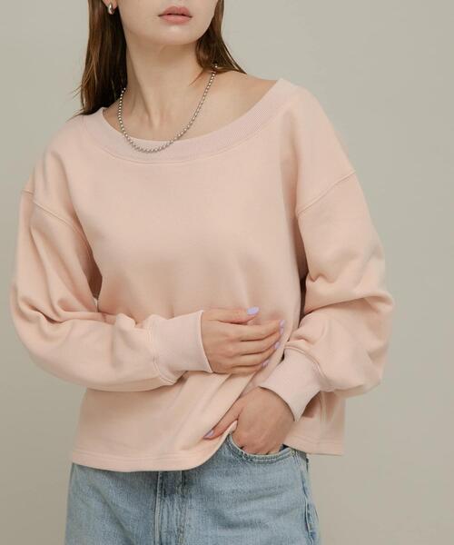 URBAN RESEARCH Sonny Label（アーバンリサーチサニーレーベル）の「ワイドクルーネックスウェット（スウェット・レディース・オフホワイト/グレー/ピンク/イエロー・FREE）」の4枚目の写真