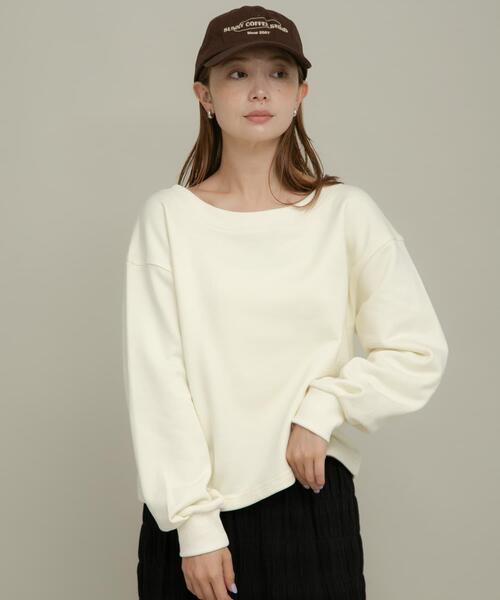 URBAN RESEARCH Sonny Label（アーバンリサーチサニーレーベル）の「ワイドクルーネックスウェット（スウェット・レディース・オフホワイト/グレー/ピンク/イエロー・FREE）」の6枚目の写真