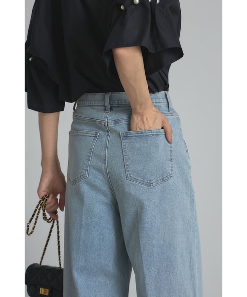 &. NOSTALGIA(アンドドットノスタルジア)の「ロールアップデニム(デニムパンツ・レディース・インディゴブルー/ライトブルー・S/M)」の15枚目の写真