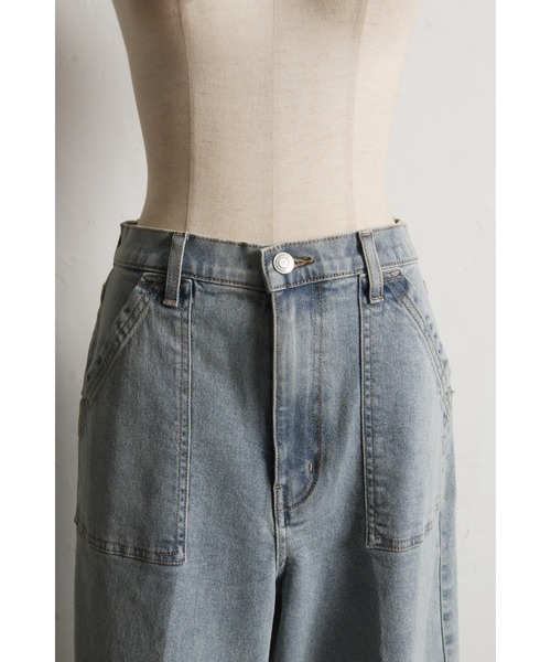 &. NOSTALGIA(アンドドットノスタルジア)の「ロールアップデニム(デニムパンツ・レディース・インディゴブルー/ライトブルー・S/M)」の21枚目の写真
