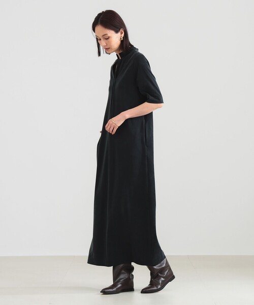 Demi-Luxe BEAMS（デミルクス ビームス）の「2WAY キュプラ カットワンピース［手洗い可］（ワンピース・レディース・ブラウン/ブラック・38/36）」の5枚目の写真