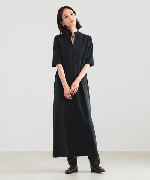 Demi-Luxe BEAMS（デミルクス ビームス）の「2WAY キュプラ カットワンピース［手洗い可］（ワンピース・レディース・ブラウン/ブラック・38/36）」の7枚目の写真