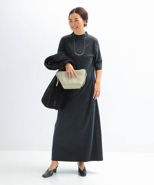 Demi-Luxe BEAMS（デミルクス ビームス）の「2WAY キュプラ カットワンピース［手洗い可］（ワンピース・レディース・ブラウン/ブラック・38/36）」の8枚目の写真