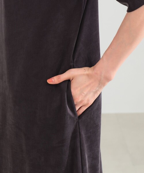 Demi-Luxe BEAMS（デミルクス ビームス）の「2WAY キュプラ カットワンピース［手洗い可］（ワンピース・レディース・ブラウン/ブラック・38/36）」の21枚目の写真