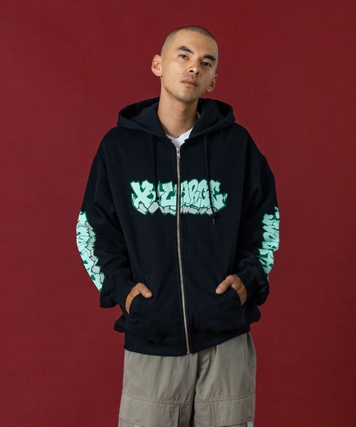 XLARGE グラフィティプリント パーカー XL XLARGE（エクストラ ラージ） 全2色 パーカー XL GRAFFITI HOODED