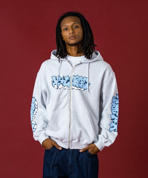 パーカー GRAFFITI ZIP UP HOODED SWEATSHIRT（パーカー）｜XLARGE（エクストラ