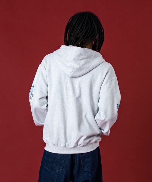 GRAFFITI ZIP UP HOODED SWEATSHIRT（パーカー）｜XLARGE（エクストラ