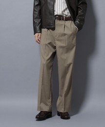 NANO universe | DELEGANTEエアリーサキソニー/CHK/ST ストレートFITパンツ(セットアップ可)(スラックス)