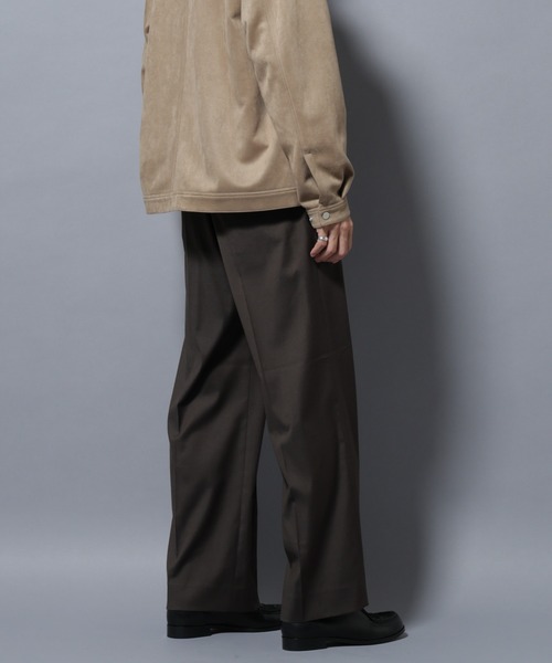 NANO universe（ナノユニバース）の「DELEGANTEエアリーサキソニー/CHK/ST ストレートFITパンツ(セットアップ可)（スラックス・メンズ・ブラウン/ベージュ/その他1/その他2/その他3/チャコール・M/L）」の21枚目の写真