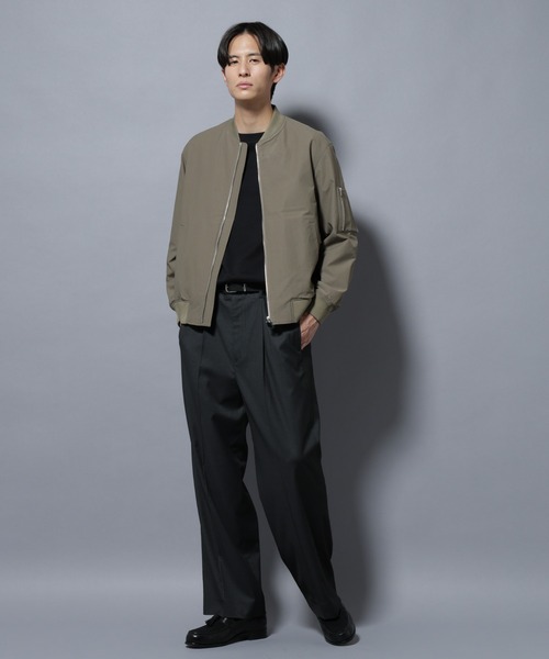 NANO universe（ナノユニバース）の「DELEGANTEエアリーサキソニー/CHK/ST ストレートFITパンツ(セットアップ可)（スラックス・メンズ・ブラウン/ベージュ/その他1/その他2/その他3/チャコール・M/L）」の10枚目の写真