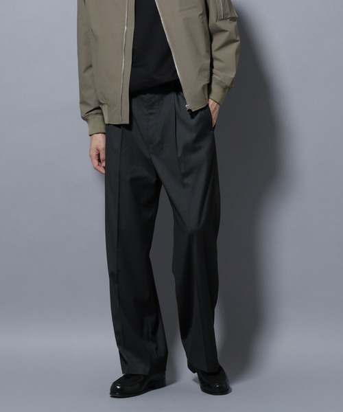 NANO universe（ナノユニバース）の「DELEGANTEエアリーサキソニー/CHK/ST ストレートFITパンツ(セットアップ可)（スラックス・メンズ・ブラウン/ベージュ/その他1/その他2/その他3/チャコール・M/L）」の7枚目の写真