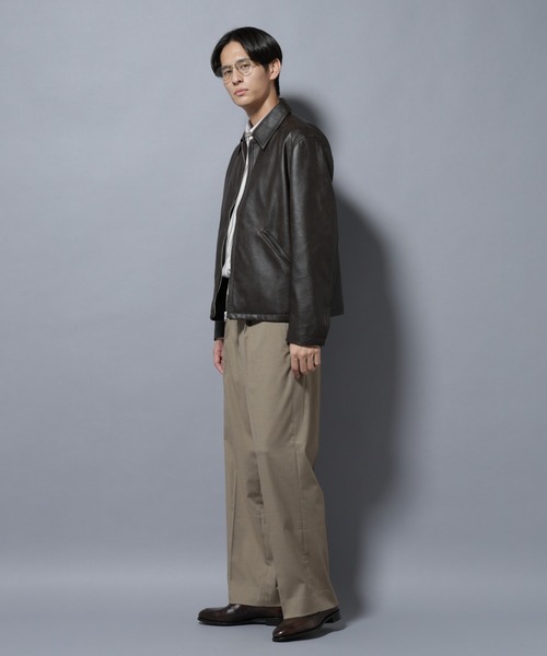 セール】DELEGANTEエアリーサキソニー/CHK/ST ストレートFITパンツ