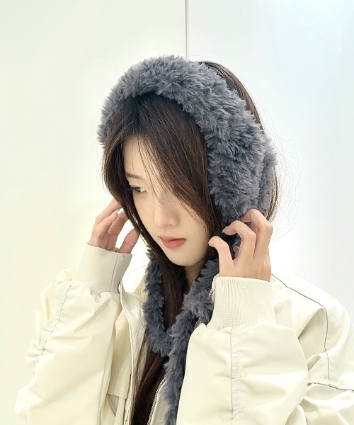 Burner(バーナー)の「【CHI SELECT】もこもこウォームイヤーマフ chi-earmuff-1-13(イヤーマフ・レディース・ブラック/ブラウン/ホワイト/ダークグレー・FREE)」の11枚目の写真