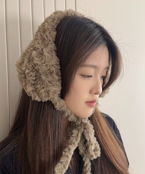 Burner(バーナー)の「【CHI SELECT】もこもこウォームイヤーマフ chi-earmuff-1-13(イヤーマフ・レディース・ブラック/ブラウン/ホワイト/ダークグレー・FREE)」の14枚目の写真